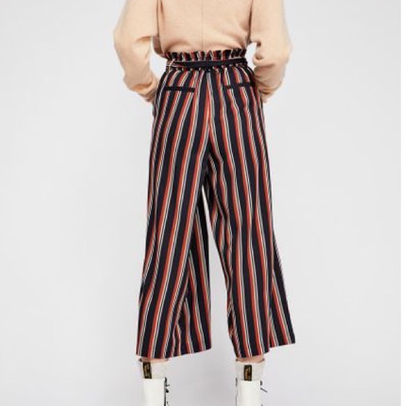 Free People Striped Culotte Pants - Picture 3 of 6